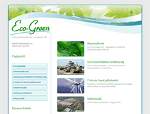 Tablet Screenshot of ecogreen.hu